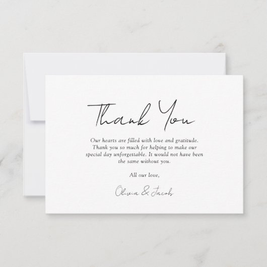 Script Bedankt Foto bruiloft Hartelijk dank (Voorkant)