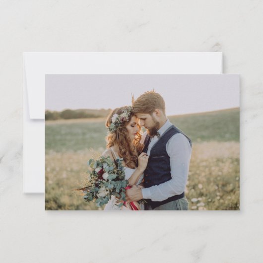 Script Bedankt Foto bruiloft Hartelijk dank (Achterkant)