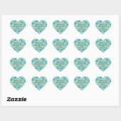 Script  Bedankt Heart Banners Hart Sticker (Vel)