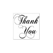 Script Bedankt Rubberstempel (Afrduk)