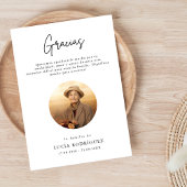 Script Bedankt Spaanse Begrafenis Foto Dank U Kaart