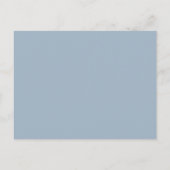 Script Bedankt Stofblauw Trouwplekkaart Briefkaart (Achterkant)