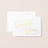 Script Bedankt | Trouw Bedankt Folie Kaarten (Voorkant met envelop)