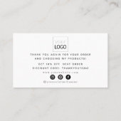 Script Bedankt White Visitekaartje (Achterkant)
