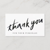 Script Bedankt White Visitekaartje (Voorkant)