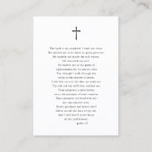 Script begrafenisgebed Kaarten voor herdenkingsdie Visitekaartje (Achterkant)