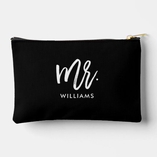 Script belettering "Mr. achternaam" Etui (Achterkant)