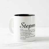 Script Best Ever Stiefmoeder, Stiefmoeder Definiti Tweekleurige Koffiemok (Voorkant links)