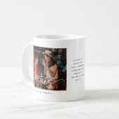 Script Bestie Fotoherinnering & Quote Gift Koffiemok (Voorkant links)