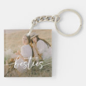 Script Besties 2x Foto Persoonlijk Sleutelhanger (Achterkant)