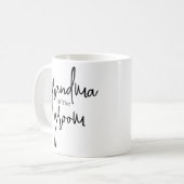 Script Black Grandma van de bruinbruiloft Koffie Koffiemok (Voorkant links)