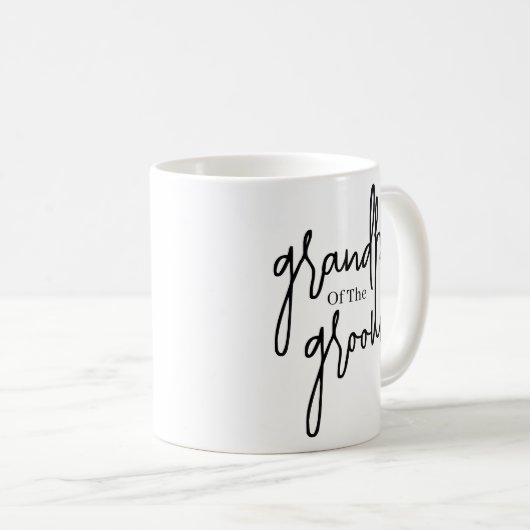 Script Black Grandpa van de bruinbruiloft Koffiemok (Voorkant rechts)