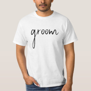 Script Black Groom T-shirt