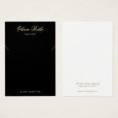  Script Black Ketting Display Visitekaartje (Voorkant /achterkant)