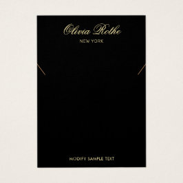  Script Black Ketting Display Visitekaartje