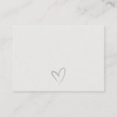 Script Black White Recipe Request Baby shower Informatiekaartje (Achterkant)