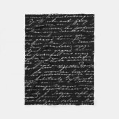 Script Blanket Fleece Deken (Voorkant)