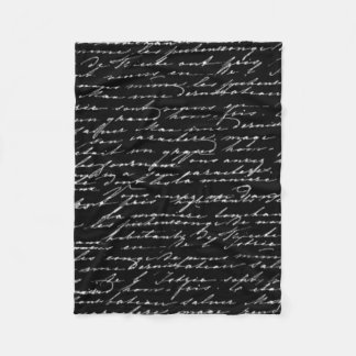 Script Blanket Fleece Deken