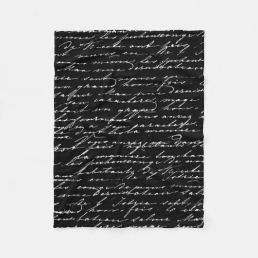Script Blanket Fleece Deken (Voorkant)