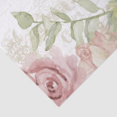  Script Bloemen Zonnebloem Waterverf Frans Tissuepapier (Detail)