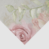  Script Bloemen Zonnebloem Waterverf Sage Tissuepapier (Detail)