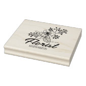 Script Bloemist Zakelijke Verpakking Custom Large Rubberstempel (Stempel)