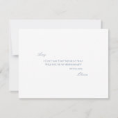 Script Blue & White Bridesmaid Proposal Kaart (Achterkant)