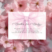 Script Blush Bow Books for Baby Insert Informatiekaartje