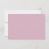 Script Blush Pink Wedding Kindly Reply RSVP Kaartje (Achterkant)
