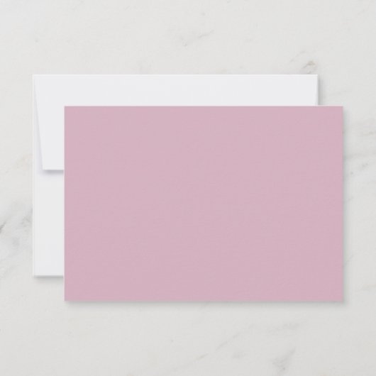 Script Blush Pink Wedding Kindly Reply RSVP Kaartje (Achterkant)