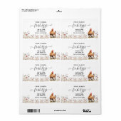 Script Boerderij Waterverf Eierdoos Etiket (Full Sheet)