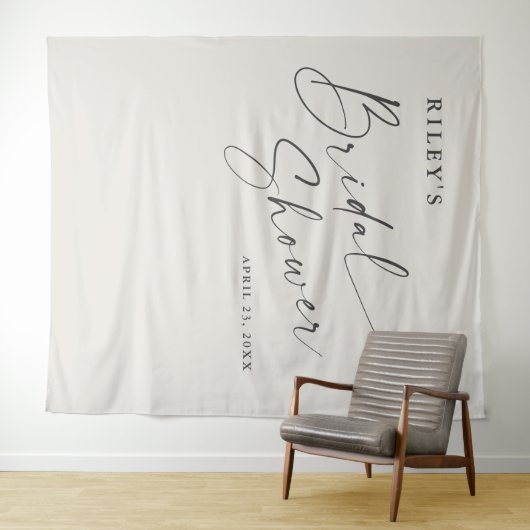 Script Boho Vrijgezellenfeest Photo Booth Achtergr Wandkleed (In Situ (horizontaal))