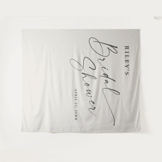 Script Boho Vrijgezellenfeest Photo Booth Achtergr Wandkleed (Voorkant (horizontaal))