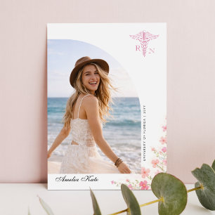 Script Boog Bloem Foto RN Afstudeer Dank Je Briefkaart