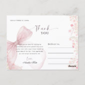 Script Boog Bloem Foto RN Afstudeer Dank Je Briefkaart (Achterkant)