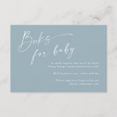 Script Books voor Baby Boys Baby shower Informatiekaartje (Voorkant)