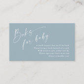 Script Books voor Baby Boys Baby shower Informatiekaartje (Voorkant)