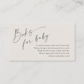 Script Books voor Baby Neutraal Baby shower Informatiekaartje (Voorkant)
