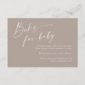 Script Books voor Baby Neutraal Baby shower Informatiekaartje (Voorkant)
