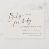 Script Books voor Baby Neutraal Baby shower Informatiekaartje (Voorkant)