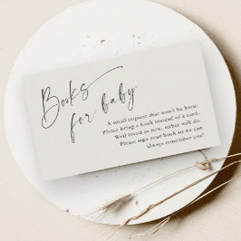 Script Books voor Baby Neutraal Baby shower Informatiekaartje