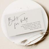 Script Books voor Baby Neutraal Baby shower Informatiekaartje