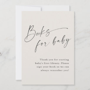 Script Books voor Baby Neutral Baby shower Sign Kaart