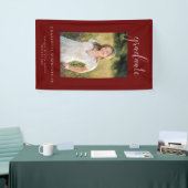 Script Bourgondië Graduation Party Foto Spandoek (Beurs)