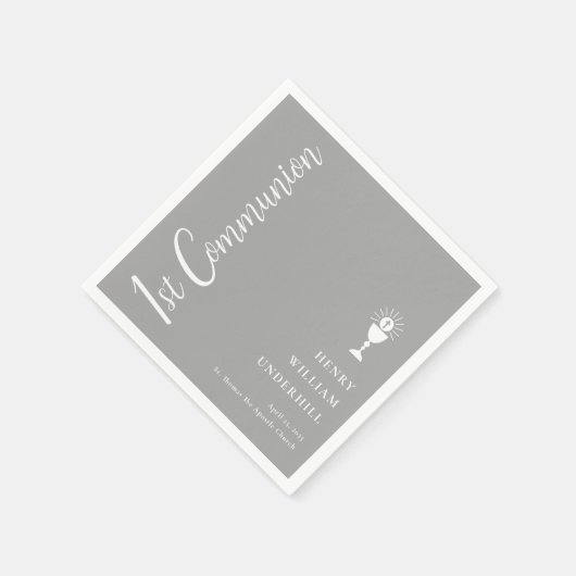 Script Boys 1st Communion Servet (Hoek)