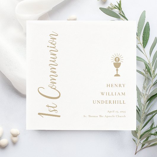 Script Boys 1st Communion Servet