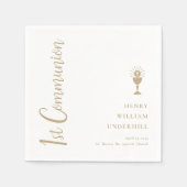 Script Boys 1st Communion Servet (Voorkant)