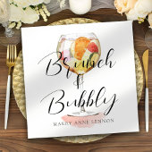 Script Bridal Brunch Cocktail Napkins Servet