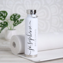 Script Bridesmaid Naam gepersonaliseerd Waterfles