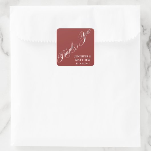 SCRIPT BRUILOFT BEDANKT LABELS (Tas)